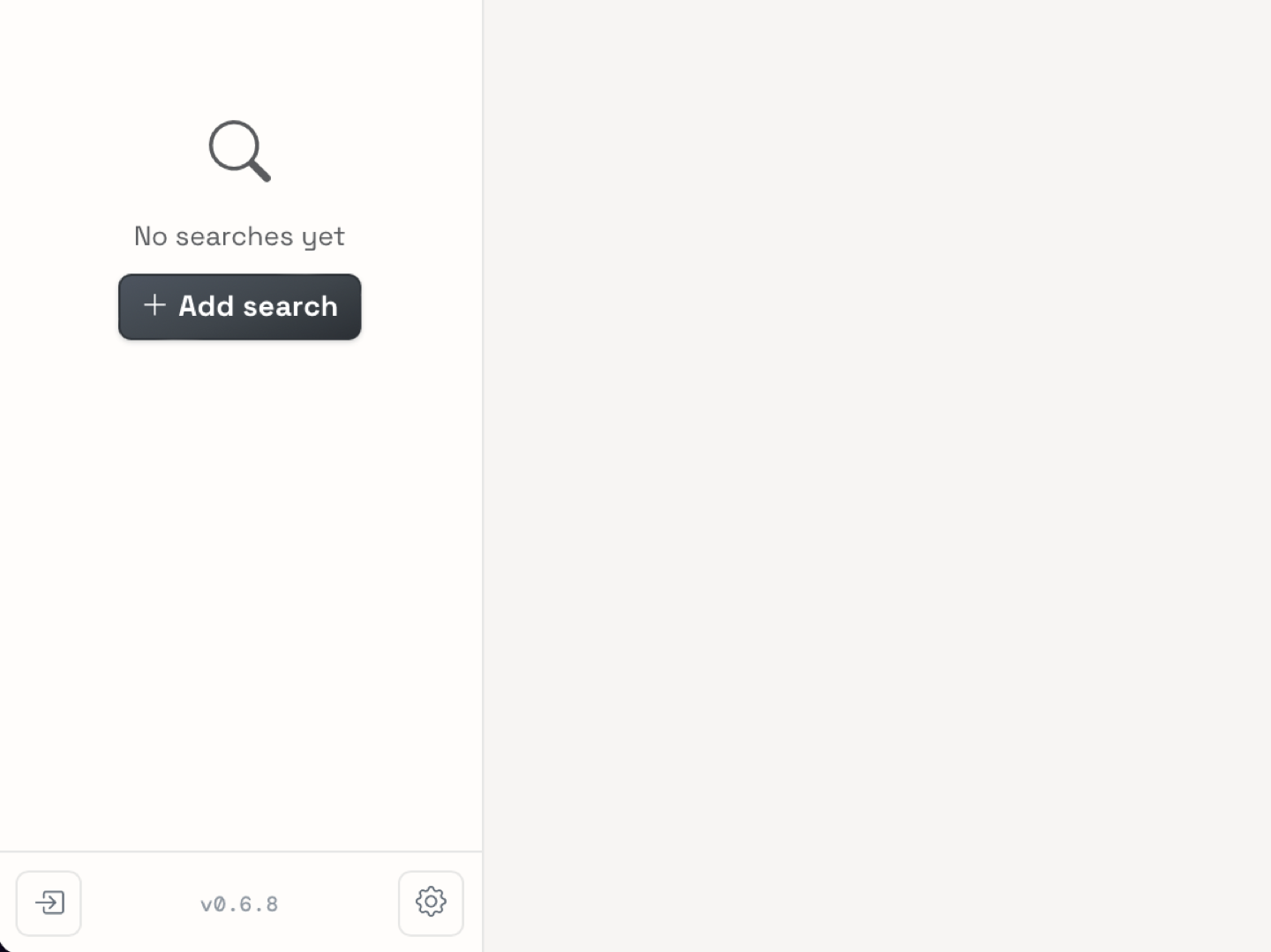 Sign-in button in the navbar